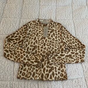 Gaze long sleeve mock neck